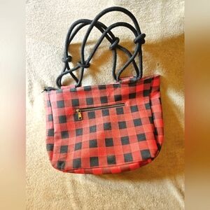 Farmhouse Is My Style Buffalo Check Tote Bag